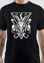 Sigil Of Lucifer And Baphomet Printed T-Shirt