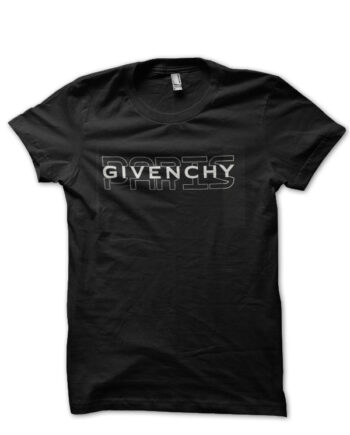 Givenchy Paris Half Sleeve Black T-Shirt