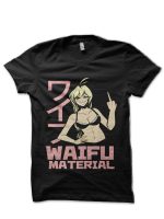 Pink Waifu Material T-Shirt