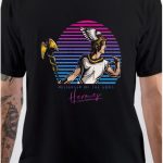 Hermes Messenger of the Gods Greek Mythology 80s Neon Retro T-Shirt