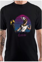 Hermes Messenger of the Gods Greek Mythology 80s Neon Retro T-Shirt