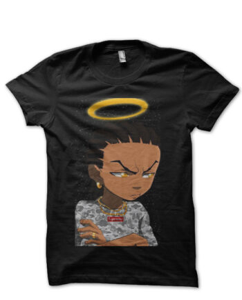 Supreme Half Sleeve Black T-Shirt