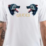 gucci wolves t shirt