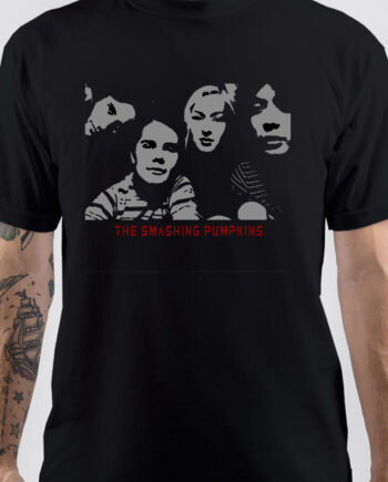 The Smashing Pumpkins Half Sleeve Black T-Shirt
