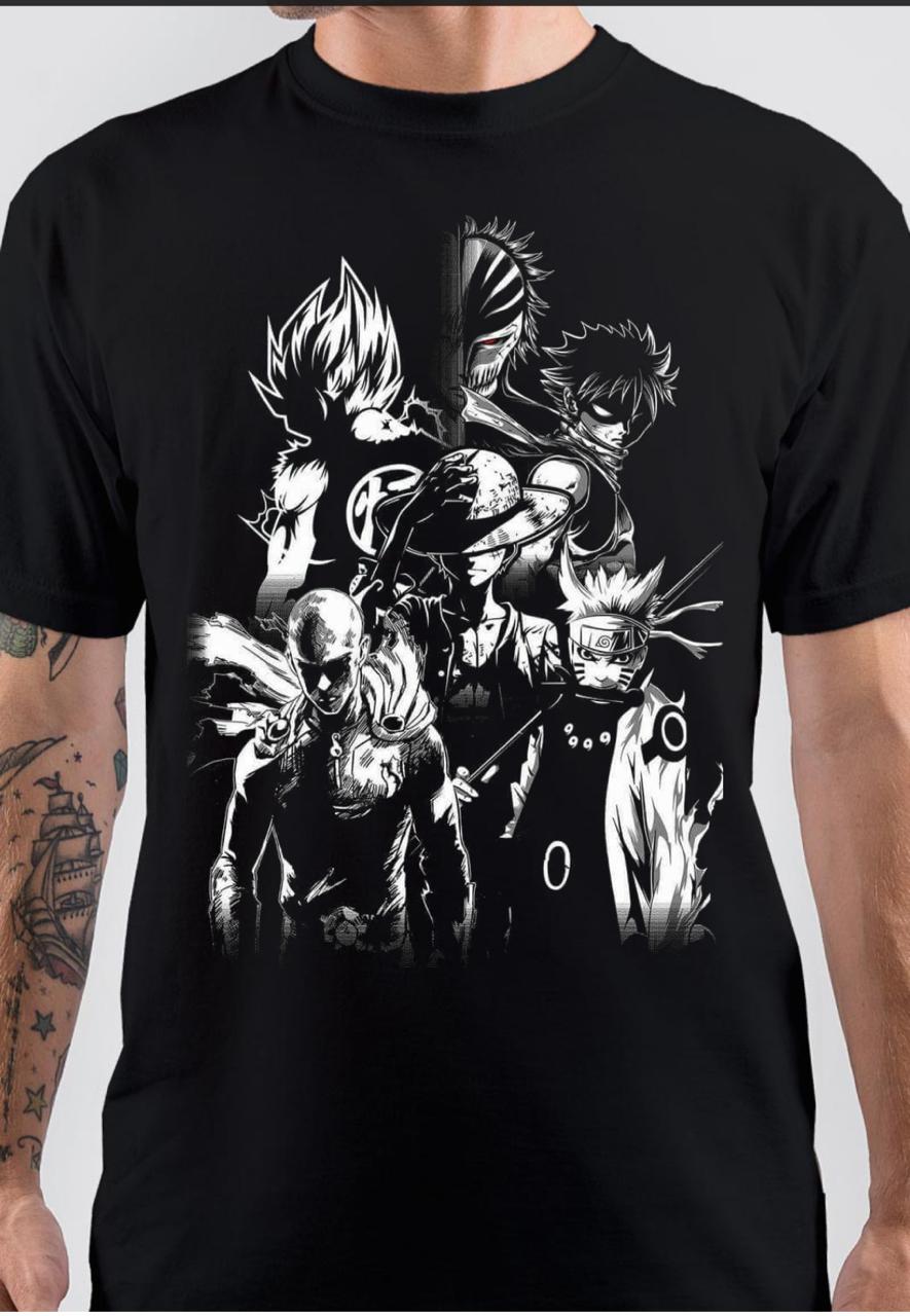 Shop Anime Printed Black Oversized T- Shirt for Men with Free Shipping All  Over India - Thalasi – THALASI KNITFAB