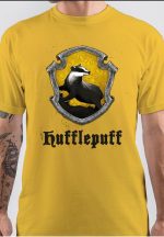 Hufflepuff Half Sleeve Yellow T-Shirt