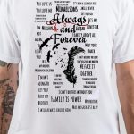 The Vampire Diaries half Sleeve White T-Shirt