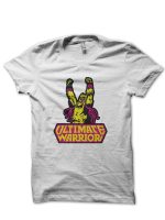 Ultimate Warrior Half Sleeve White T-Shirt