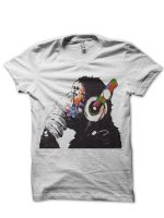 BANKSY DJ Monkey Thinker T-Shirt