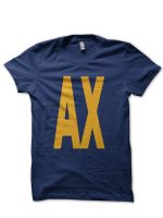 AX Half Sleeve Navy Blue T-Shirt