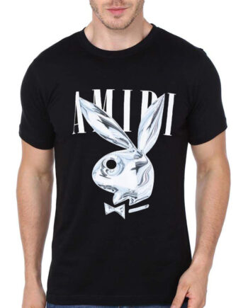 Amiri Half Sleeve Black T-Shirt
