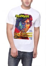 Amitabh Bachchan Half Sleeve White T-Shirt