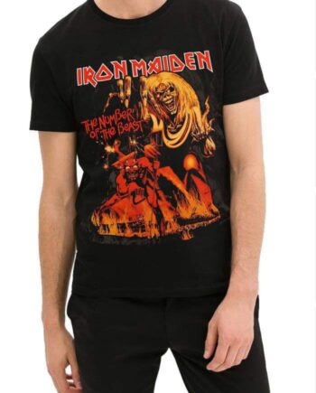 Iron Maiden Half Sleeve Black T-Shirt