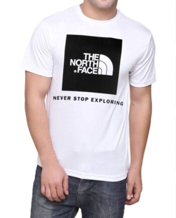 The North Face Half Sleeve White T-Shirt