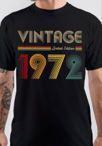 Vintage 1972 Birthday T-Shirt