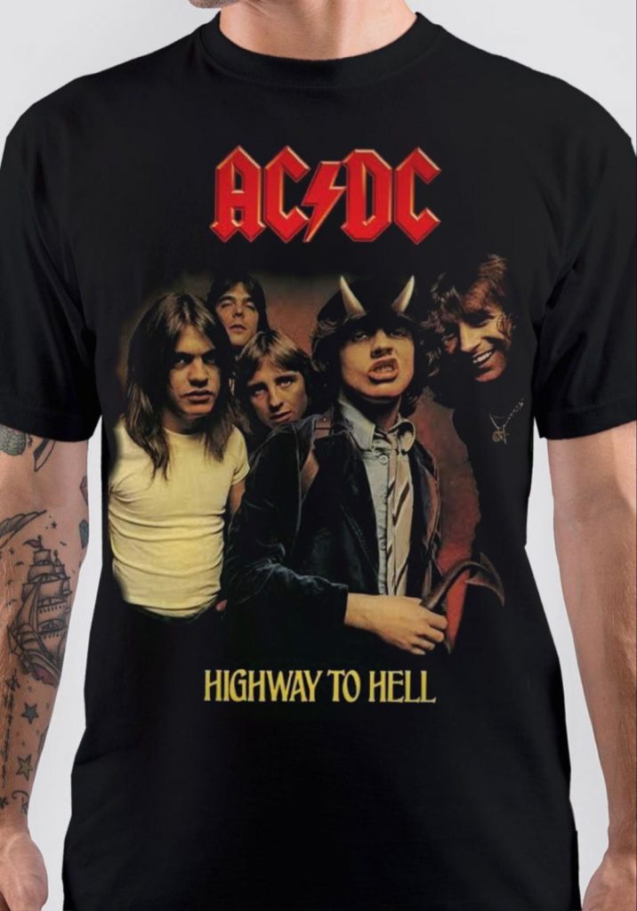 AC/DC tour selling shirt