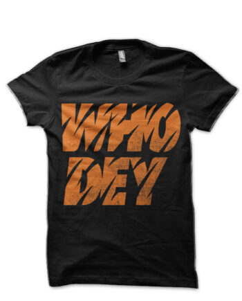 Bengals Who Dey Black T-Shirt