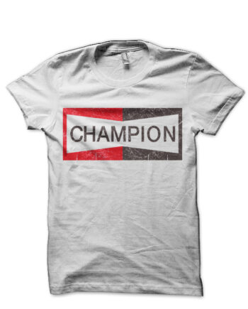 CHAMPION BRAD PITT White T-Shirt
