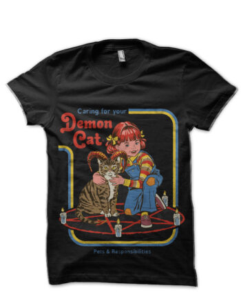 Caring for your Demon cat Black T-Shirt