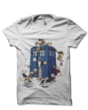 Doctor Cat White T-Shirt