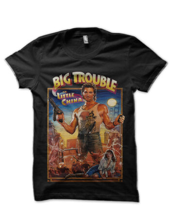 Dragged Chinatown Truck Driver Gets Action 80s Movie Fan Gifts Black T-Shirt