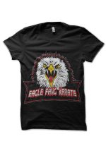 Eagle Fang Karate Vintage Style Cobra Kai Black T-Shirt