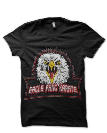 Eagle Fang Karate Vintage Style Cobra Kai Black T-Shirt