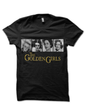 Golden Christmas girls Black T-Shirt