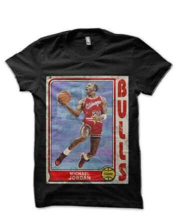 Jordan Trading Card Retro Michael Black T-Shirt