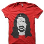 Minimalist Grohl Pop Art Dave Red T-Shirt