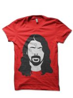 Minimalist Grohl Pop Art Dave Red T-Shirt