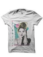 Original 80s Vintage Style Design Madonna White T-Shirt