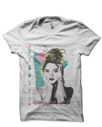 Original 80s Vintage Style Design Madonna White T-Shirt