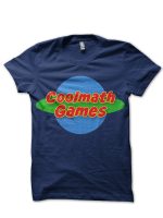 Planet Coolmath Logo Navy Blue T-Shirt