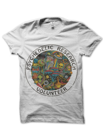 Research Psychedelic Volunteer White T-Shirt