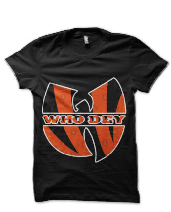 WHO DEY WUTANG Black T-Shirt