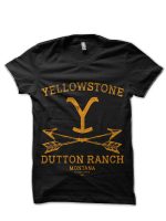 Yellowstone Vintage Black T-Shirt