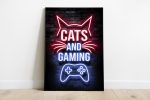 Cats And Gaming Poster