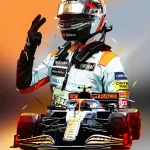 Lando Norris Monaco F1 Poster