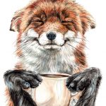 Morning Fox Poster