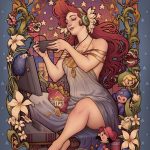 Nouveau Allegory Gamer Poster