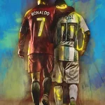 Ronaldo And Messi 16 Poster