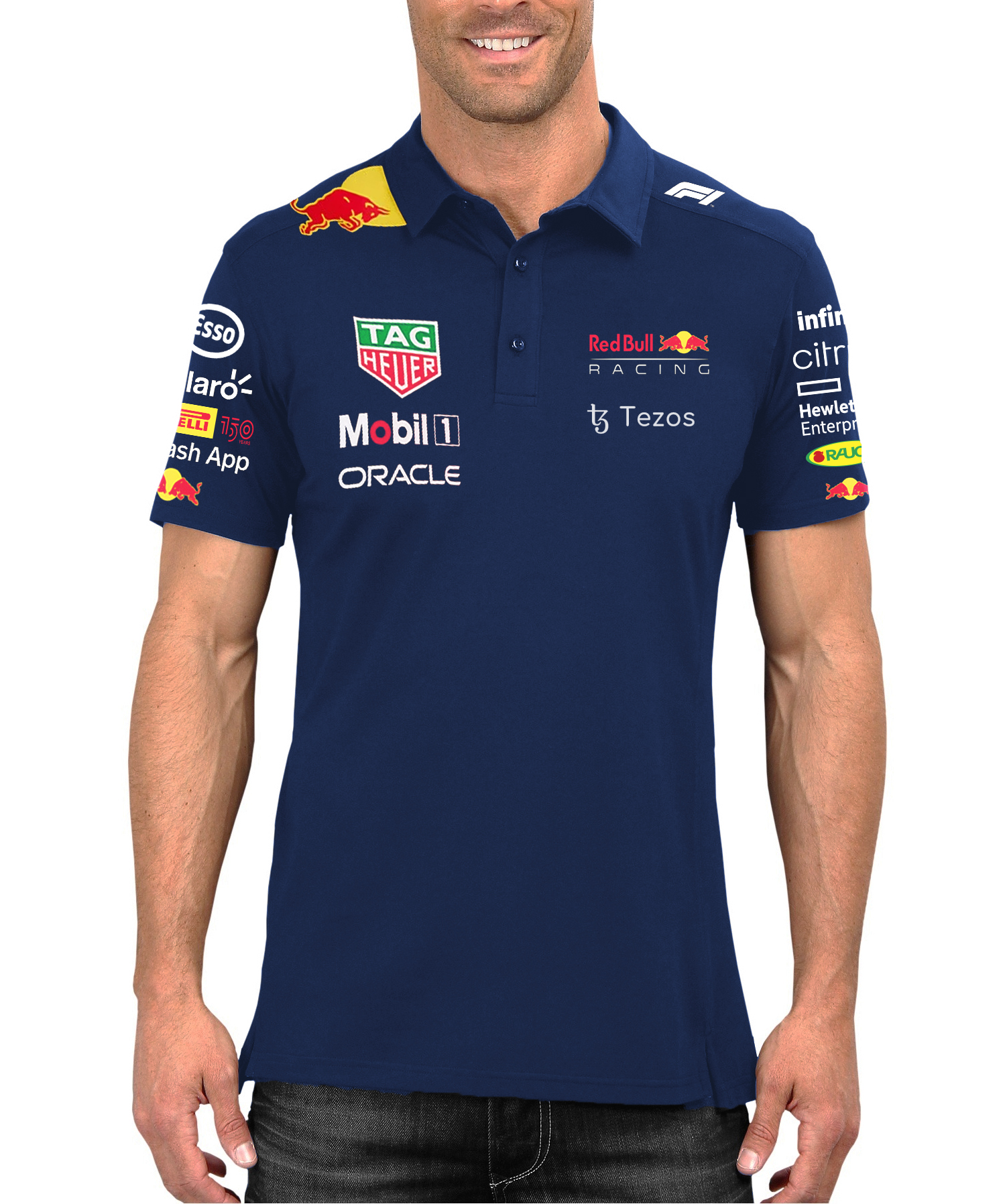 F1 Red 2022 Polo T-Shirt - Shark Shirts