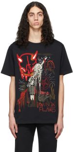 Flames Oversized Drop T-Shirt