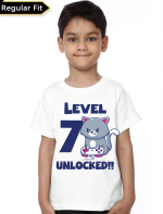 Level 7 Unlocked Birthday Kids T-Shirt