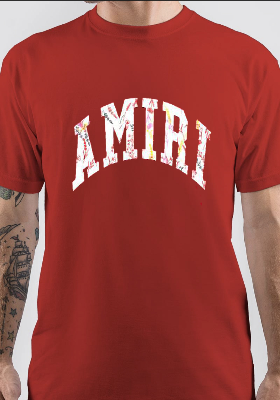 amiri t-shirt red