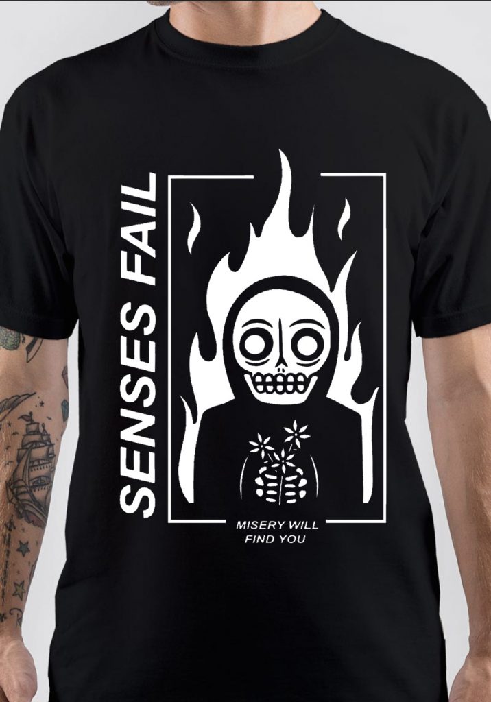 Senses Fail T Shirt Shark Shirts