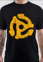 45 Record Adapter Black T-Shirt