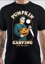 Carving With Michael Black T-Shirt
