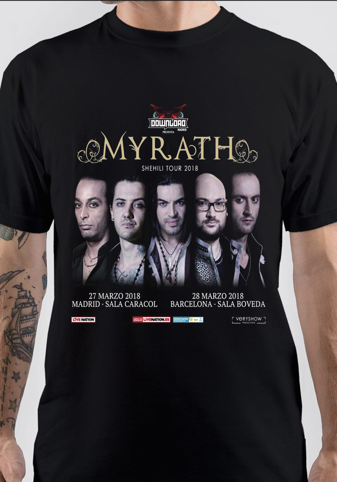 Myrath T-Shirt And Merchandise
